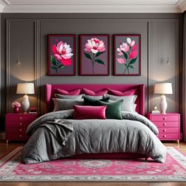 Fuchsia-Bedroom-G-14 Fuchsia Bedroom Inspiration: How to Embrace Power & Comfort