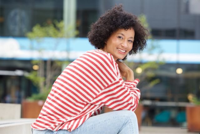 Happy Midlife Woman with Fibro