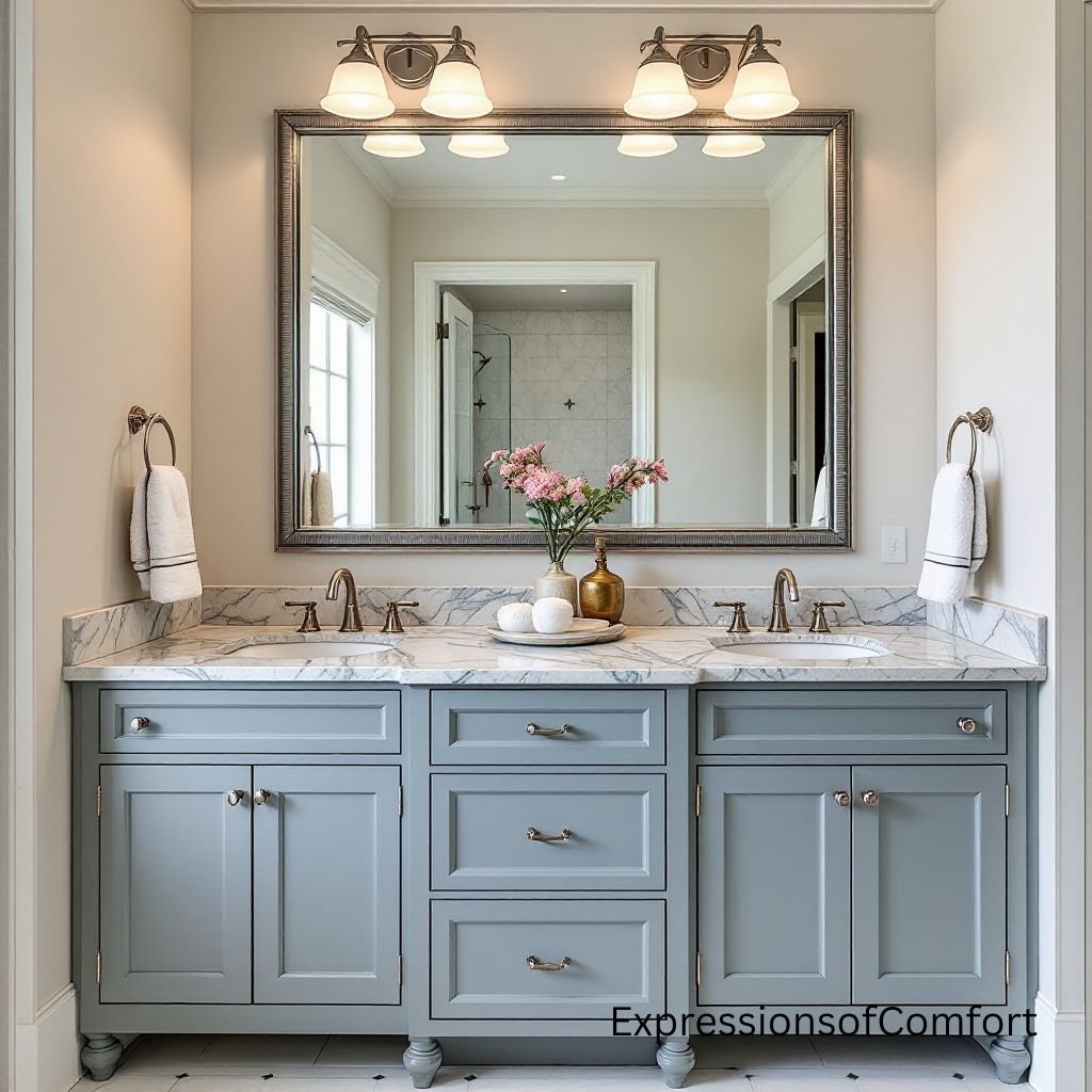 Blue-Bathroom Bathroom Refresh Tips for a Fresh New Look on a Budget