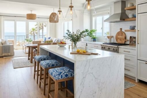Coastal Kitchen on a Budget