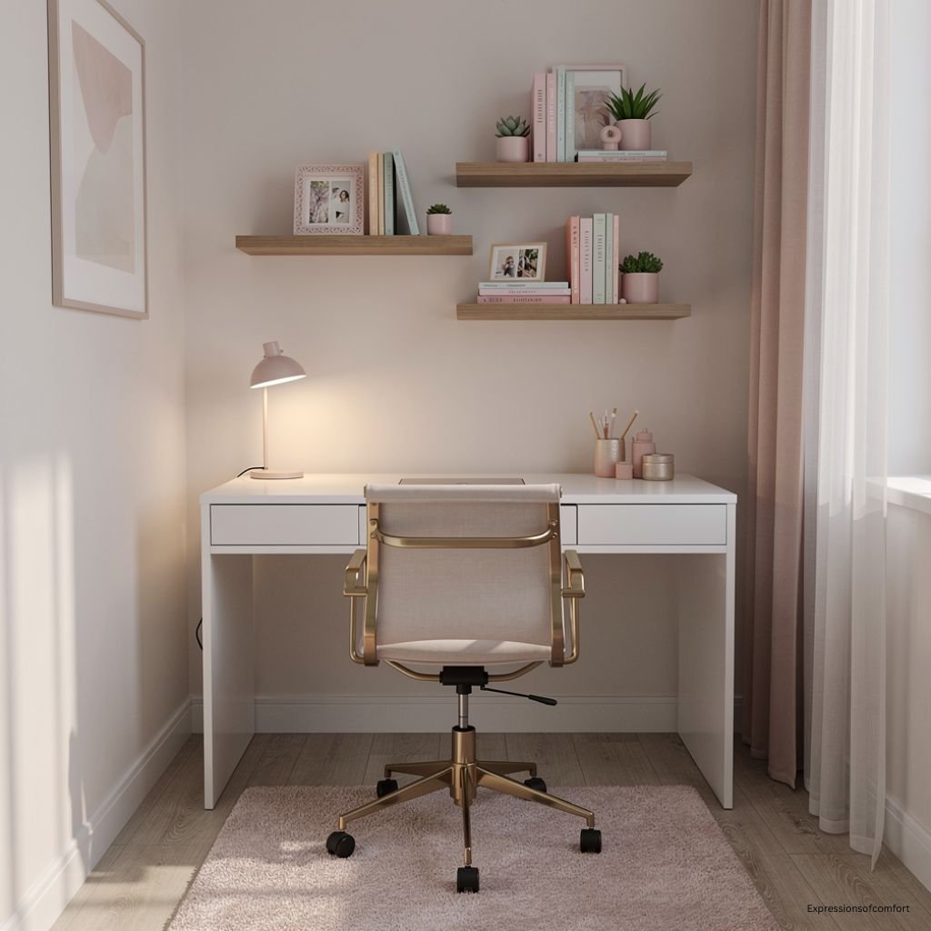 Home-Office-Pink The Best Small Home Office Ideas that Add Style & Comfort